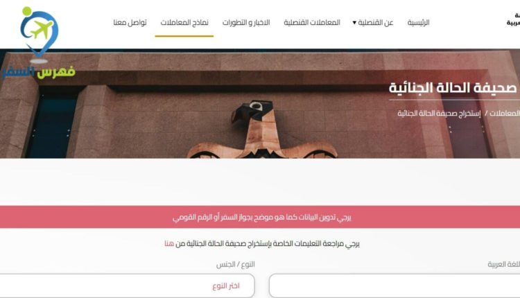 استخراج فيش وتشبيه من السفارة المصرية في الإمارات