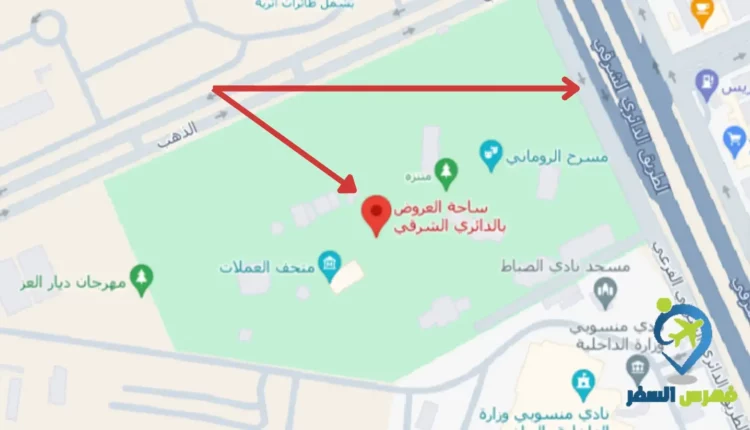 موقع مخرج 10 الدائري الشرقي على الخريطة